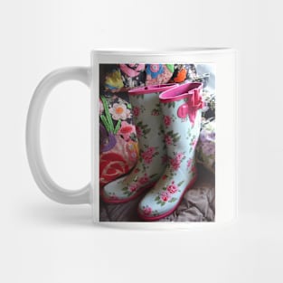 Floral Gum Boots Mug